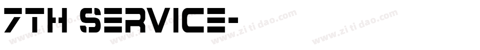 7th Service字体转换